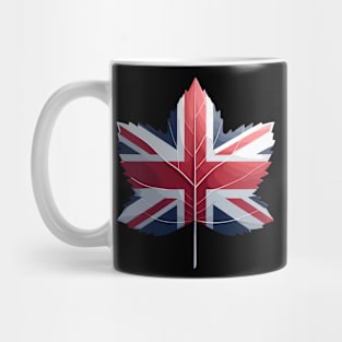 United Kingdom Flag Leaf Mug